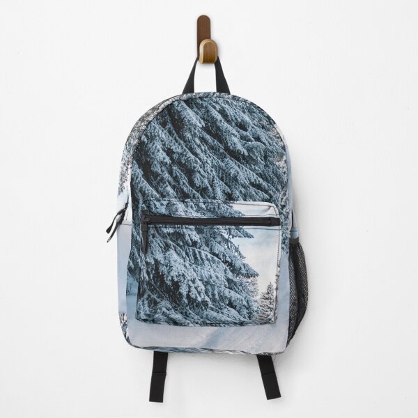 Item preview, Road covered with snow near trees designed and sold by Darius Bocos.