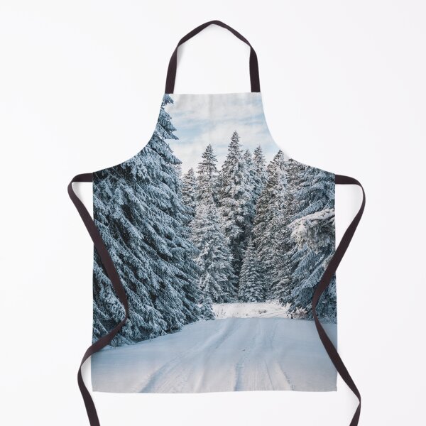 Item preview, Road covered with snow near trees designed and sold by Darius Bocos.