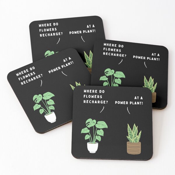 Item preview, Plant joke - Where do flowers recharge? (colour) designed and sold by ani-eni.