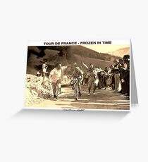 TOUR DE FRANCE; Vintage Frozen in Time Advertising Photo Greeting Card