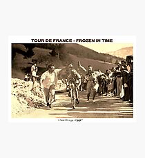 TOUR DE FRANCE; Vintage Frozen in Time Advertising Photo Photographic Print