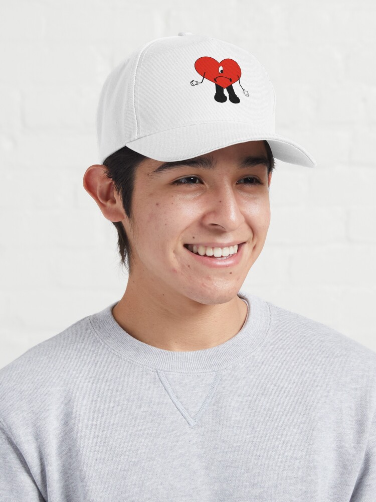 Bad Bunny Heart Hat Baseball Cap Embroidered Conejo Malo Un 