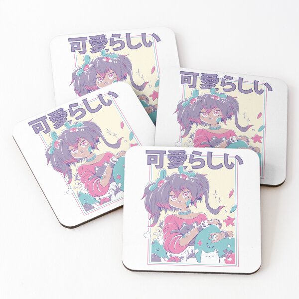 Item preview, Cute anime girl with ponytails and plush toy designed and sold by Rob-Son.
