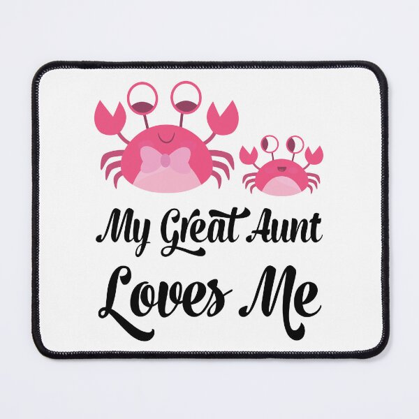 Item preview, Pink Crabs My Great Aunt Loves Me designed and sold by CuteTrendyFinds.