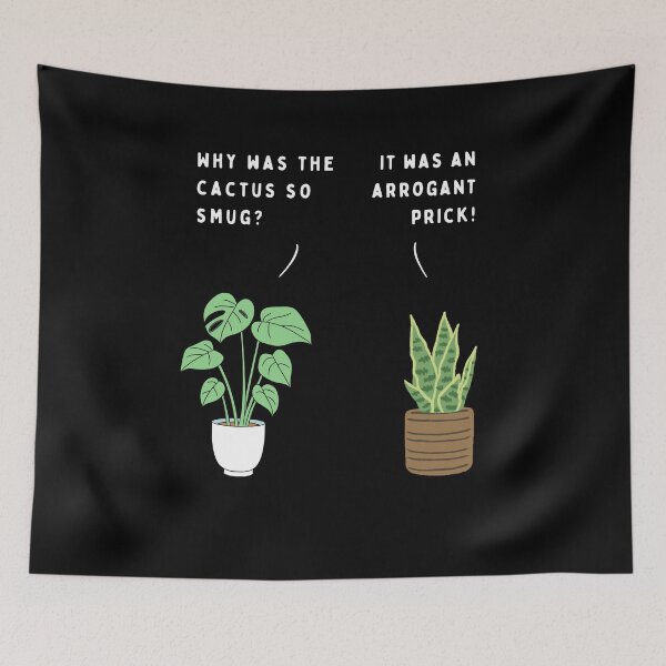 Item preview, Plant joke - Why was the cactus so smug? (colour) designed and sold by ani-eni.