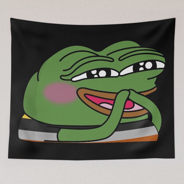 Artikelvorschau, Lachender Peepo mit farbigen shirt entworfen und verkauft von Zinex.