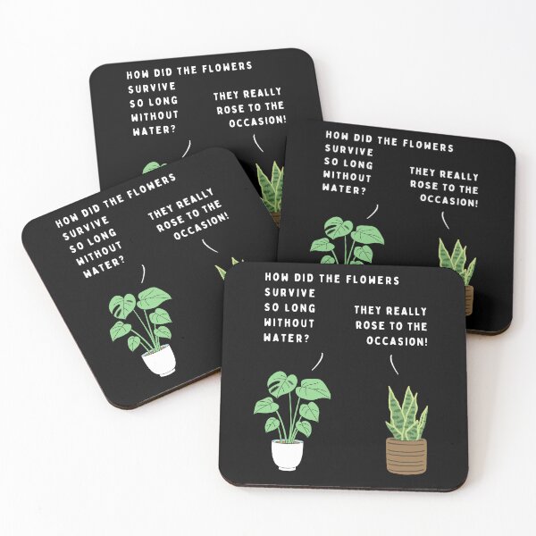 Item preview, Plant joke - How did the flowers survive so long without water? (colour) designed and sold by ani-eni.