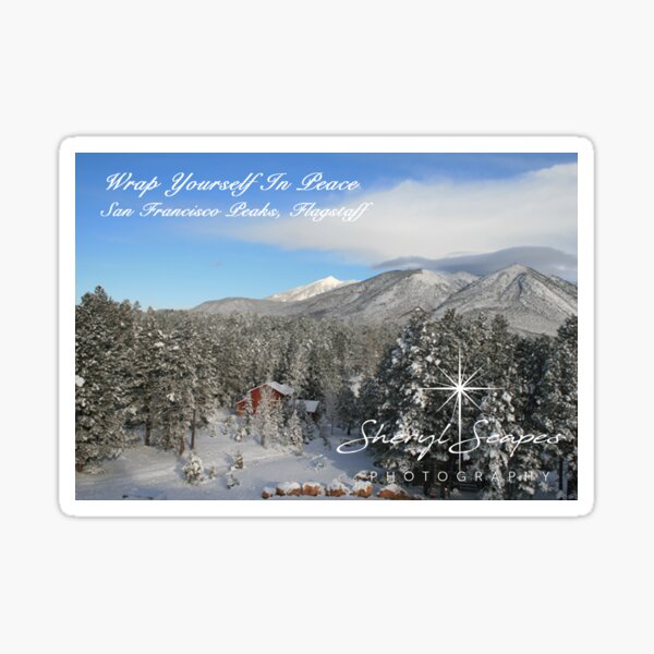 San Francisco Peaks, Flagstaff - From SherylScapes.com, ccnow.info Sticker