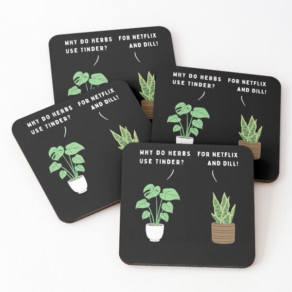 Item preview, Plant joke - Why do herbs use Tinder? (colour) designed and sold by ani-eni.