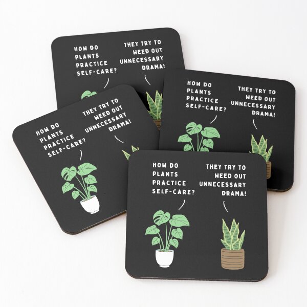 Item preview, Plant joke - How do plants practice self-care? (colour) designed and sold by ani-eni.