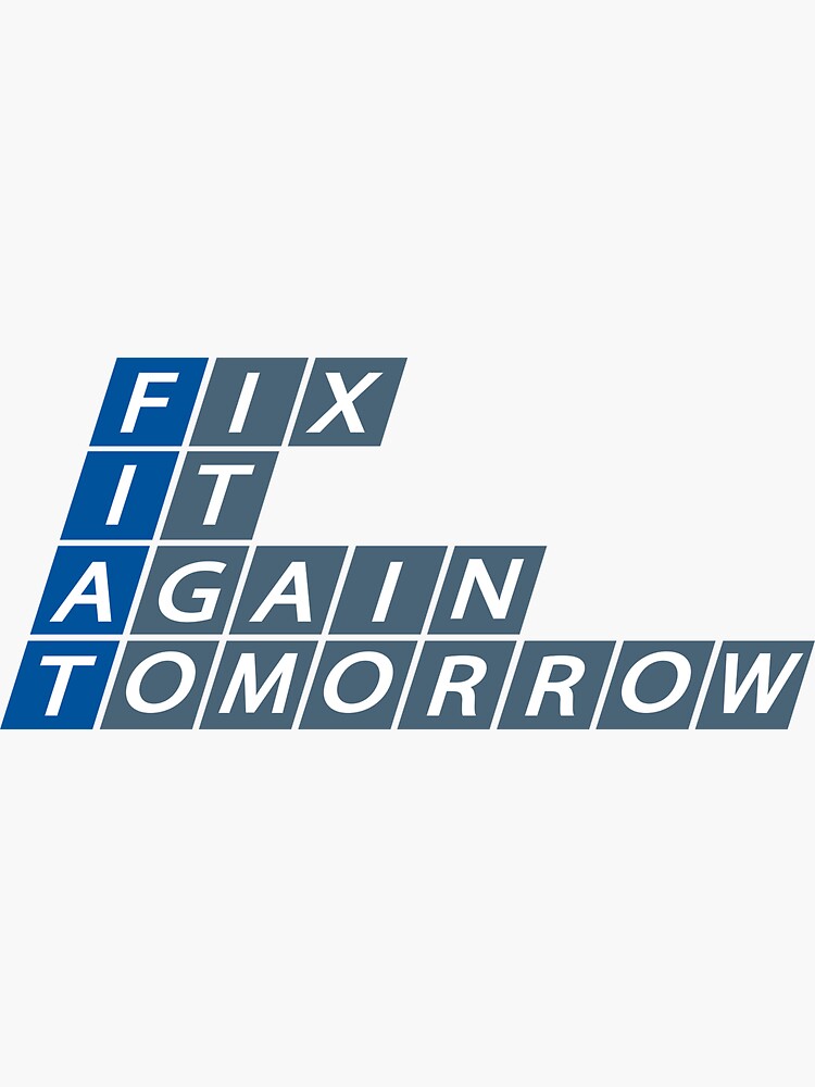 Thumbnail 3 of 3, Sticker, Fix It Again Tomorrow designed and sold by Sweaty-and-Loud.