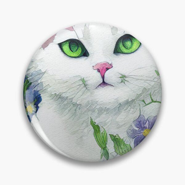 Artikelvorschau, Blumenkatze entworfen und verkauft von Radical  Dreamer Prints.