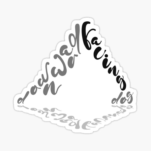 Yoga Pose Downward Facing Dog Sticker