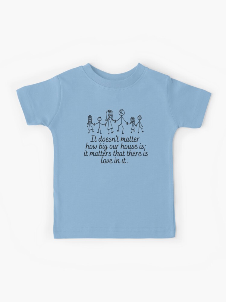 Family stick figure drawing Mounted Print by quali-shirts