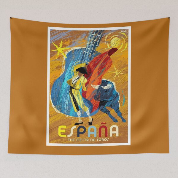 Item preview, SPAIN; Vintage Bull Fight Advertising Print designed and sold by posterbobs.