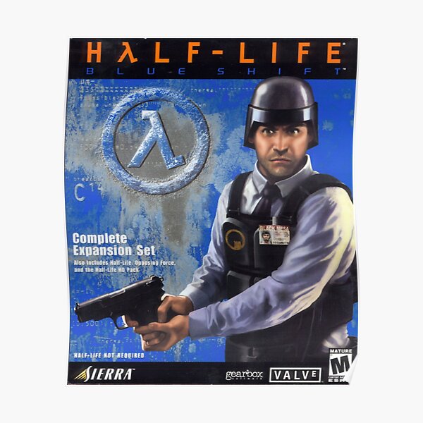 "Half-Life: Blue Shift | Sierra Box Art 2001" Poster for Sale by ...