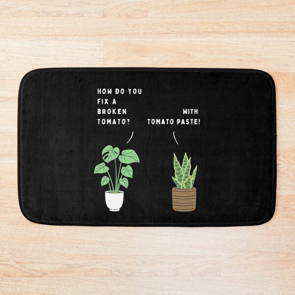Item preview, Plant joke - How do you fix a broken tomato? (colour) designed and sold by ani-eni.