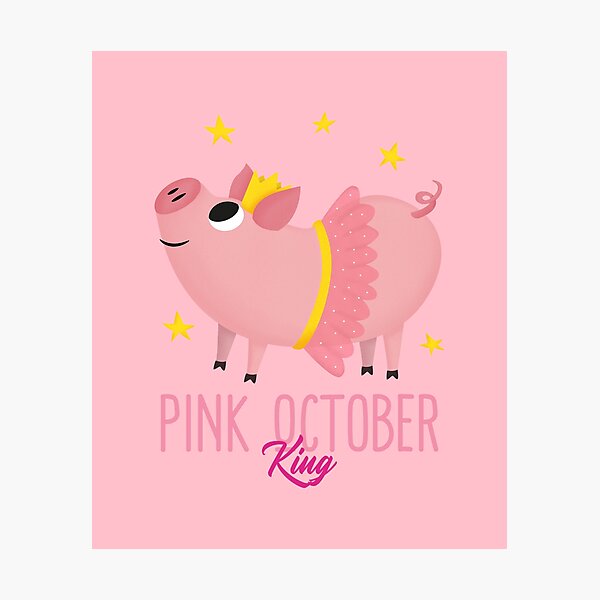 Item preview, Pink October King designed and sold by CreativeMindEra.