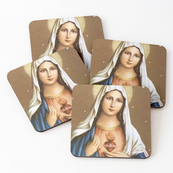 Item preview, Mother Mary with Red Flaming Heart  .2. Black designed and sold by Rowena Jones.