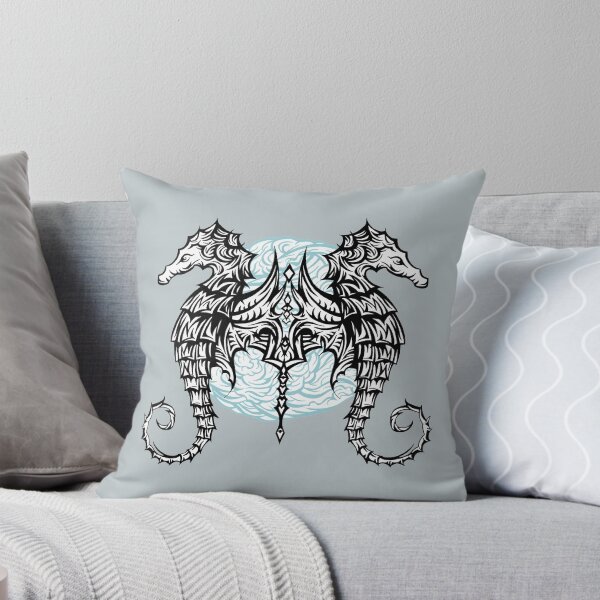 Item preview, Tribal Seahorses Sea Animal Tattoo Art Style and Design designed and sold by ShaireProd.