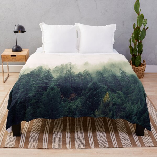 Item preview, Grey, foggy trees in the forest designed and sold by Durgaa D.