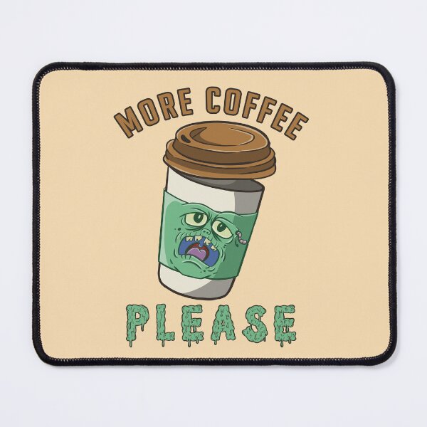Item preview, Please more coffee please funny green zombie designed and sold by ImaginarStore.