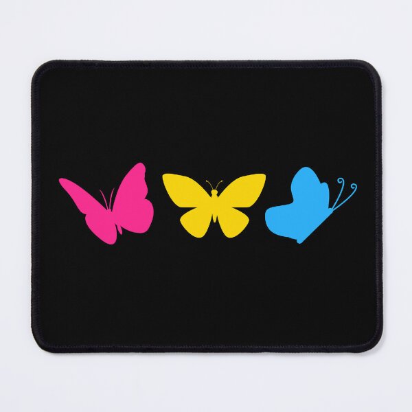 Item preview, Pastel Pan Butterflies. Pansexual Pride Flag designed and sold by Subtle Pride Shop.