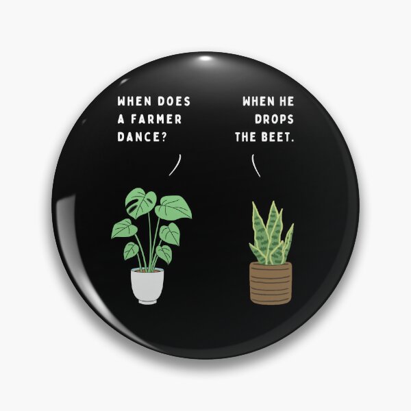 Item preview, Plant joke - When does a farmer dance? (colour) designed and sold by ani-eni.