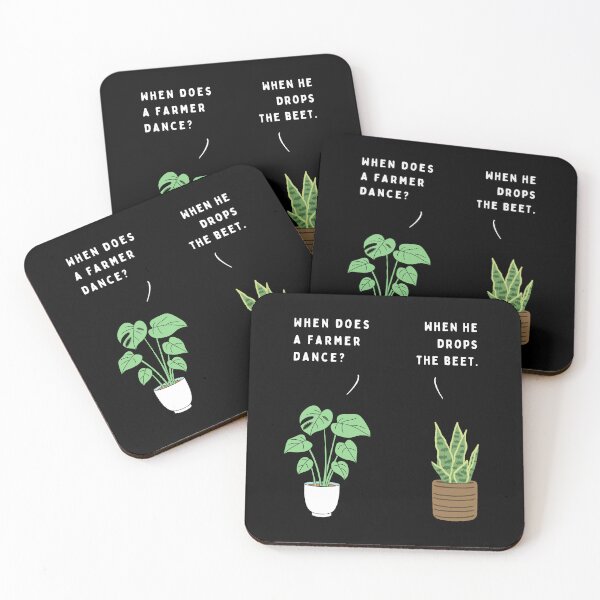 Item preview, Plant joke - When does a farmer dance? (colour) designed and sold by ani-eni.