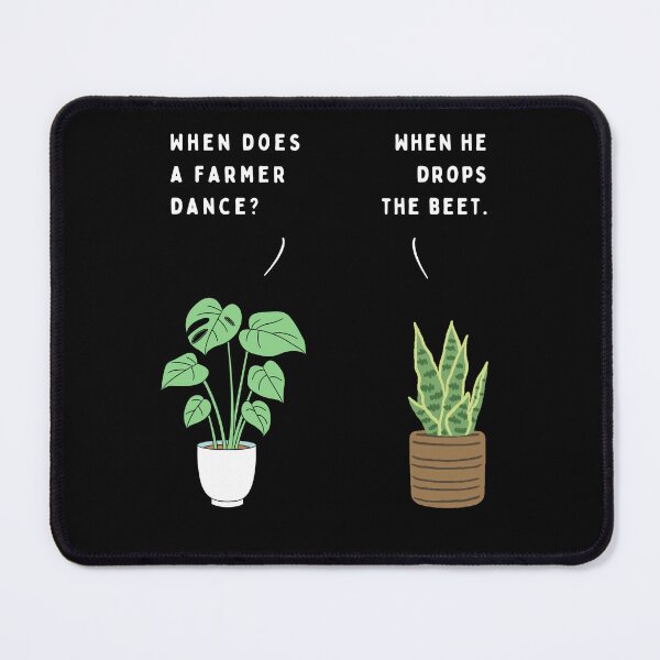 Item preview, Plant joke - When does a farmer dance? (colour) designed and sold by ani-eni.