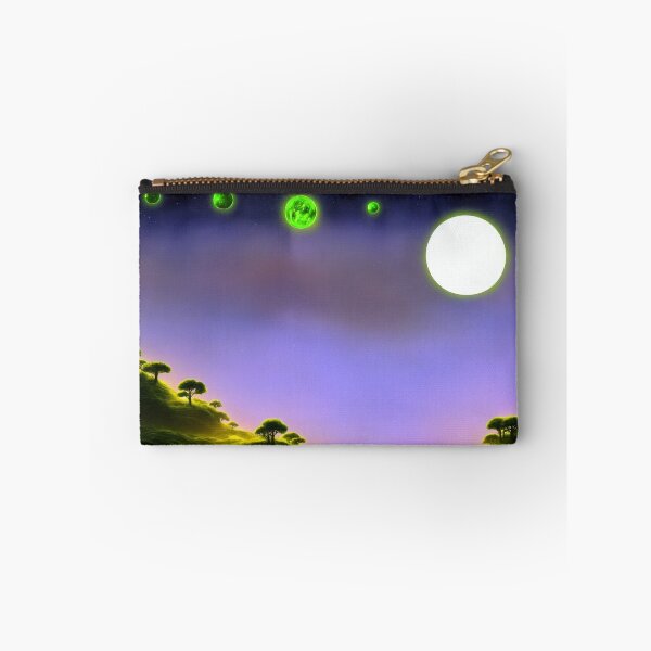 Item preview, Alien planet hills landscape with multiple moons I designed and sold by BrachiaST.