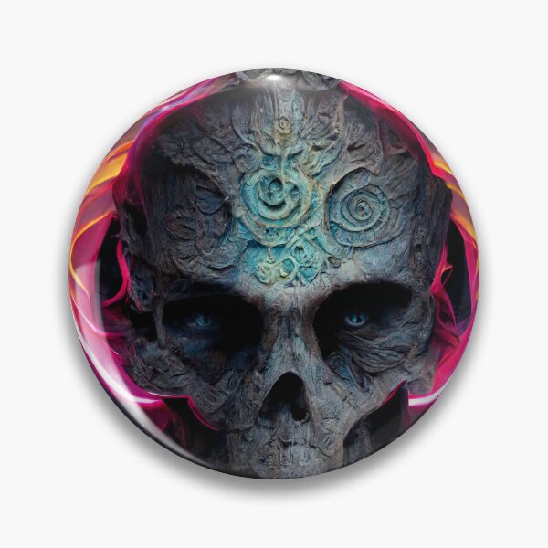 Item preview, Ancient skull with neon headband designed and sold by Resak-.