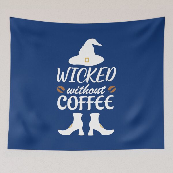 Item preview, Wicked Without Coffee. Halloween Quote, Funny Coffee quote, Witchy Vibes designed and sold by DesignHouse07.