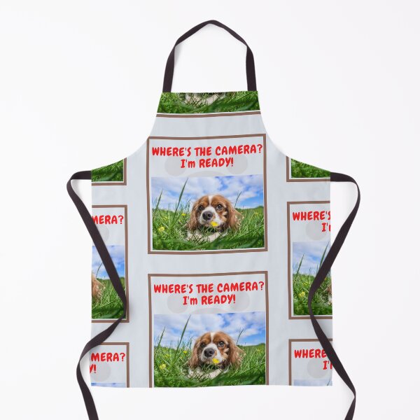 Item preview, " WHERE'S THE CAMERA? I'M READY! " CUTE DOG DESIGN designed and sold by findsbyjune374.