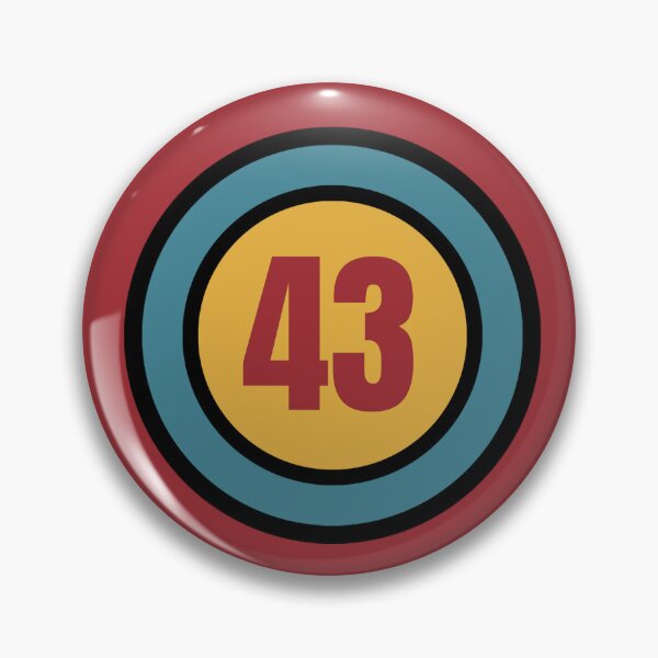 Item preview, The Number 43 - forty three - forty third - 43rd designed and sold by SirenSeventyOne.