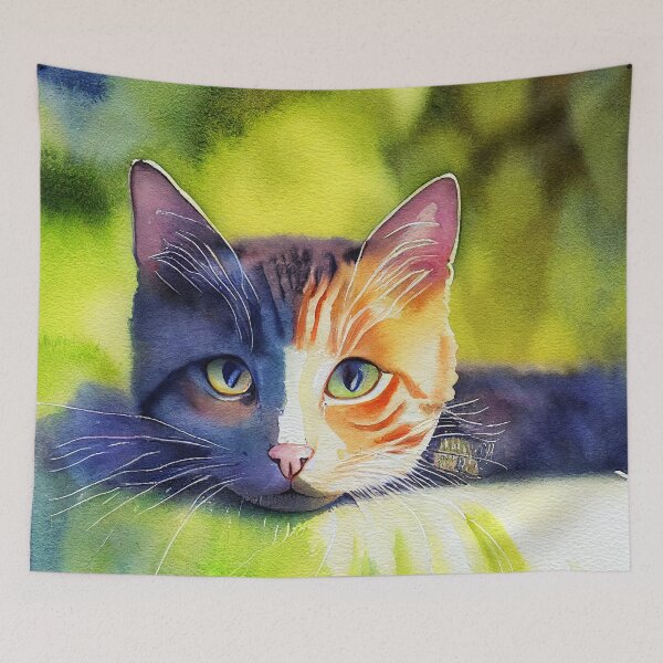 Item preview, Purrfect Green designed and sold by Radical  Dreamer Prints.