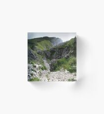 Mountain Ravine Acrylic Block