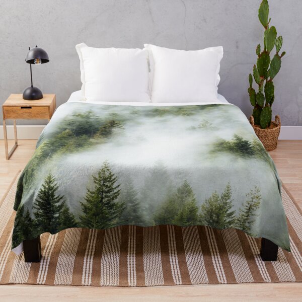 Item preview, Green, Gray and foggy forest designed and sold by Durgaa D.