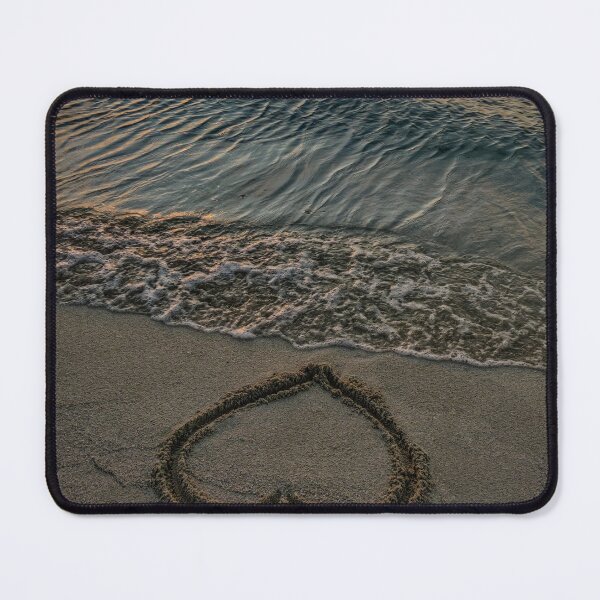 Item preview, Seashore During Sunset heart on sand designed and sold by Darius Bocos.