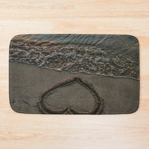 Item preview, Seashore During Sunset heart on sand designed and sold by Darius Bocos.