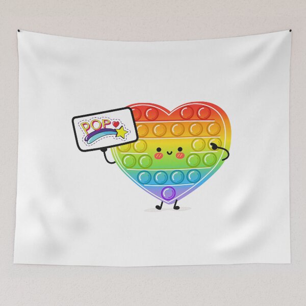 Item preview, Pop it - press me - heart- do not panic designed and sold by Akimatax ✯✯✯✯✯.