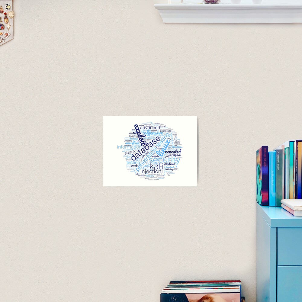 Hacker's Word Cloud Art Print - programmer humor design by HackerLooks