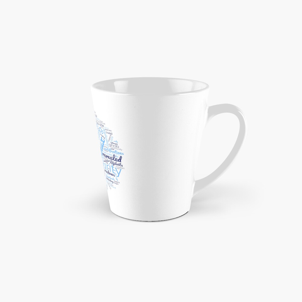 Hacker's Word Cloud Tall Mug - programmer humor design by HackerLooks