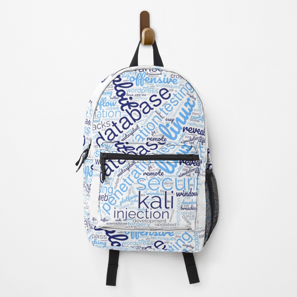 Hacker's Word Cloud Backpack - programmer humor design by HackerLooks