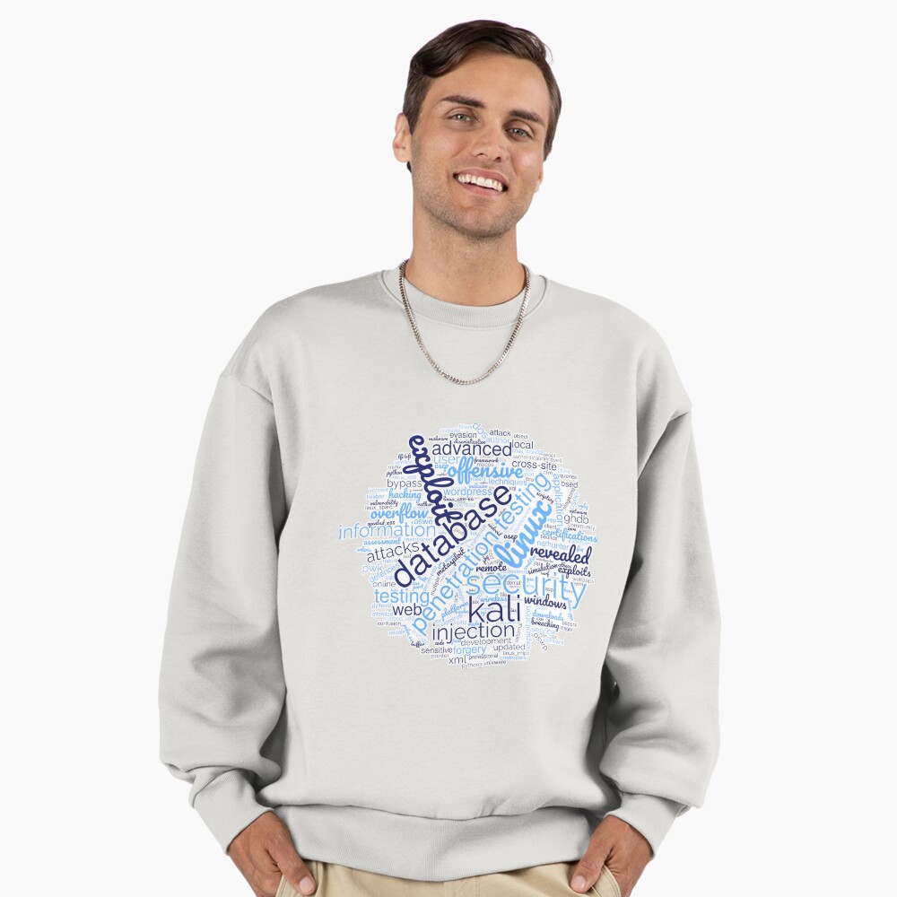Hacker's Word Cloud Premium Oversized Sweatshirt - programmer humor design by HackerLooks