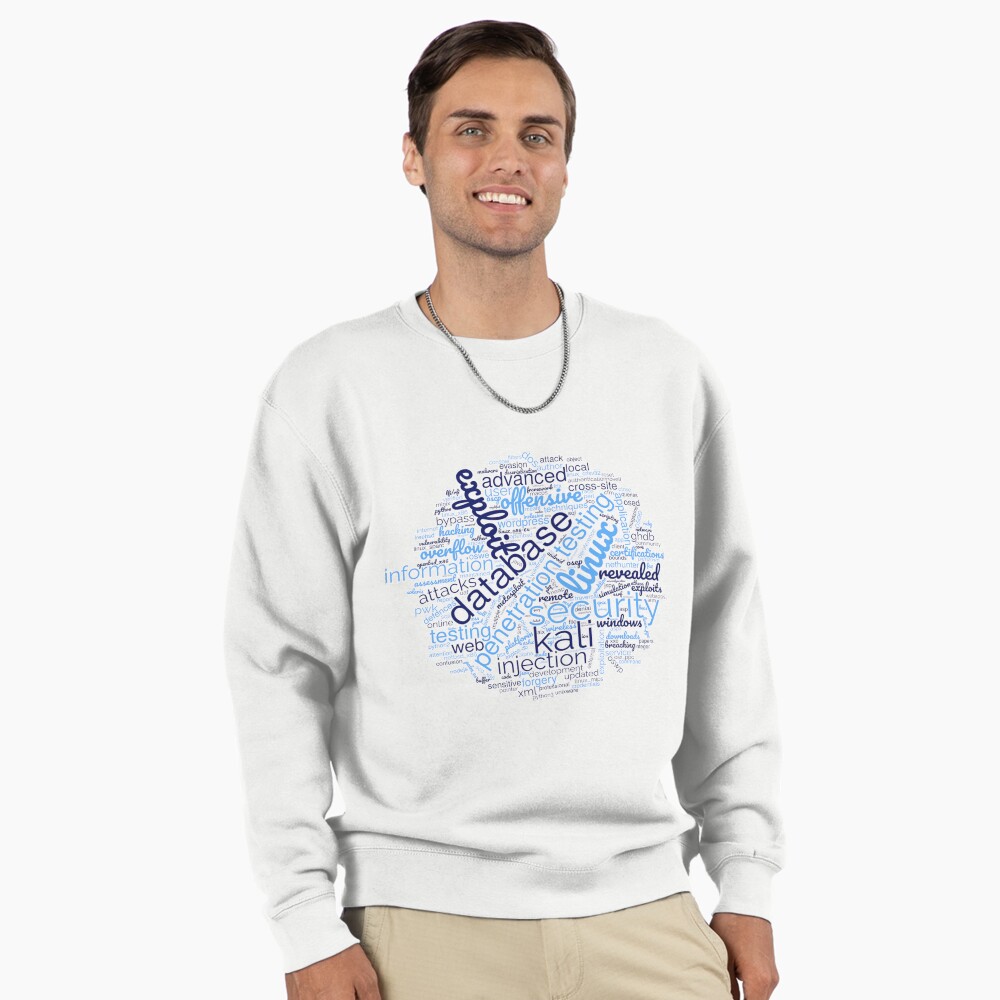Hacker's Word Cloud Pullover Sweatshirt - programmer humor design by HackerLooks