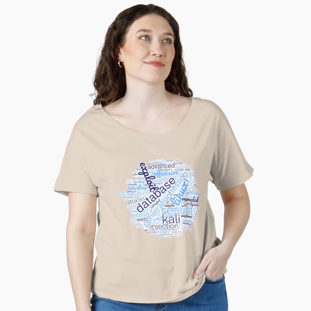 Hacker's Word Cloud Relaxed Fit T-Shirt - programmer humor design by HackerLooks