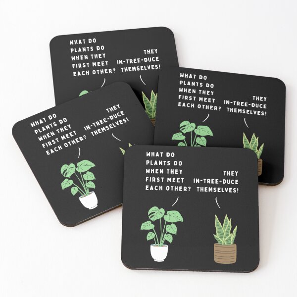 Item preview, Plant joke - What do plants do when they first meet each other? (colour) designed and sold by ani-eni.