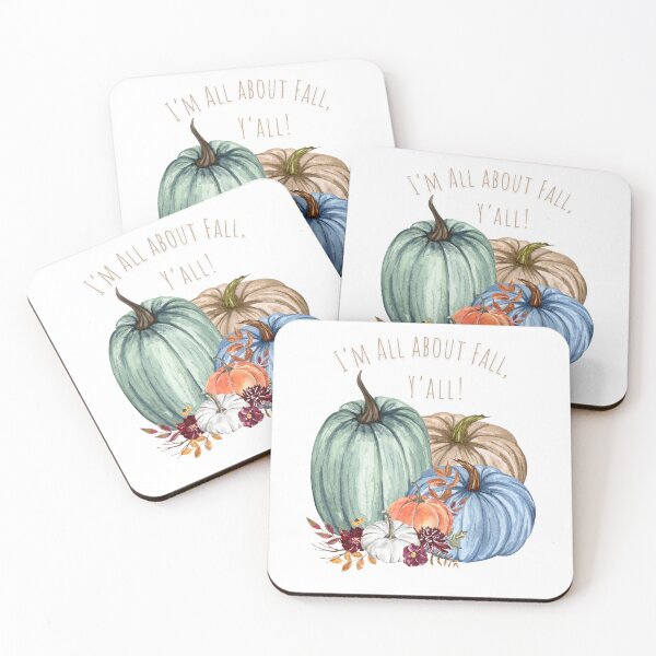 Item preview, I’M ALL ABOUT FALL Y’ALL!  Colorful fall pumpkins, flowers and leaves. designed and sold by LaDonna Cross #heartartbyladonna.