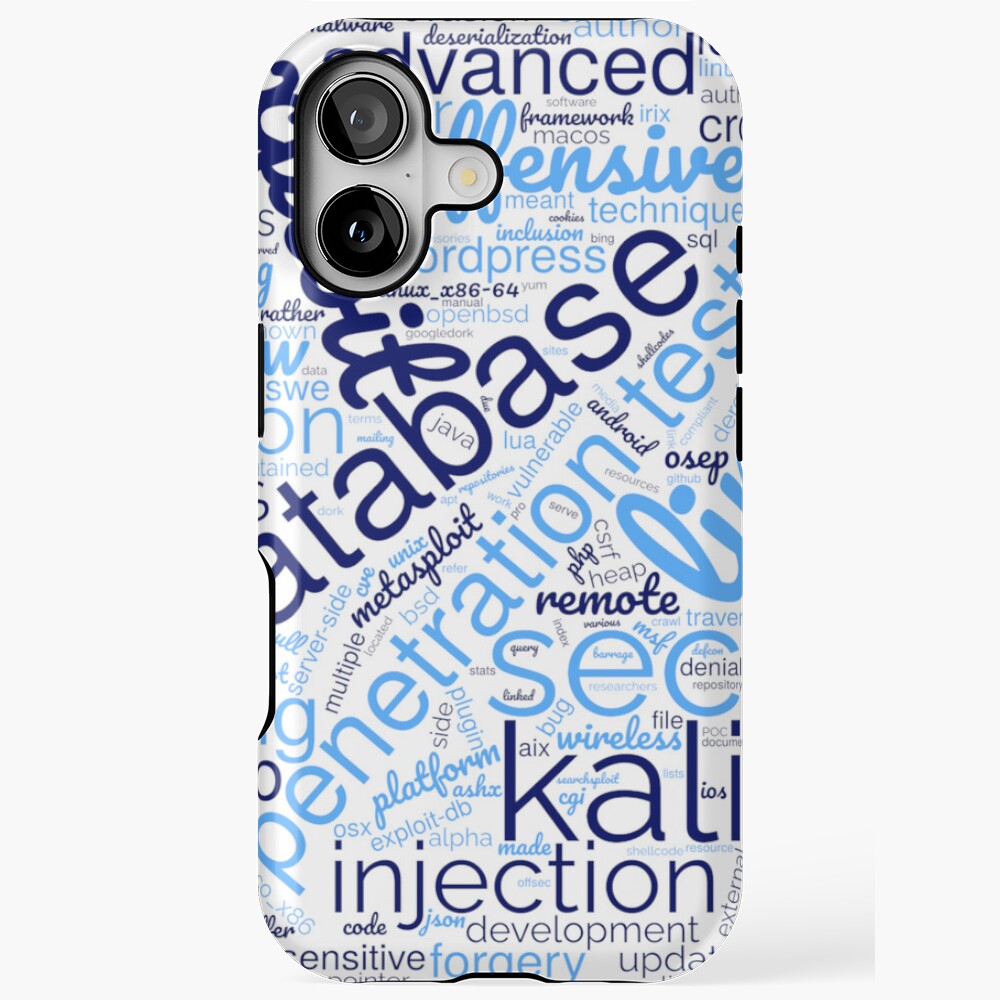 Hacker's Word Cloud iPhone Tough Case - programmer humor design by HackerLooks